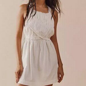 Free People All Eyes on Me Mini Dress Ivory Backless M